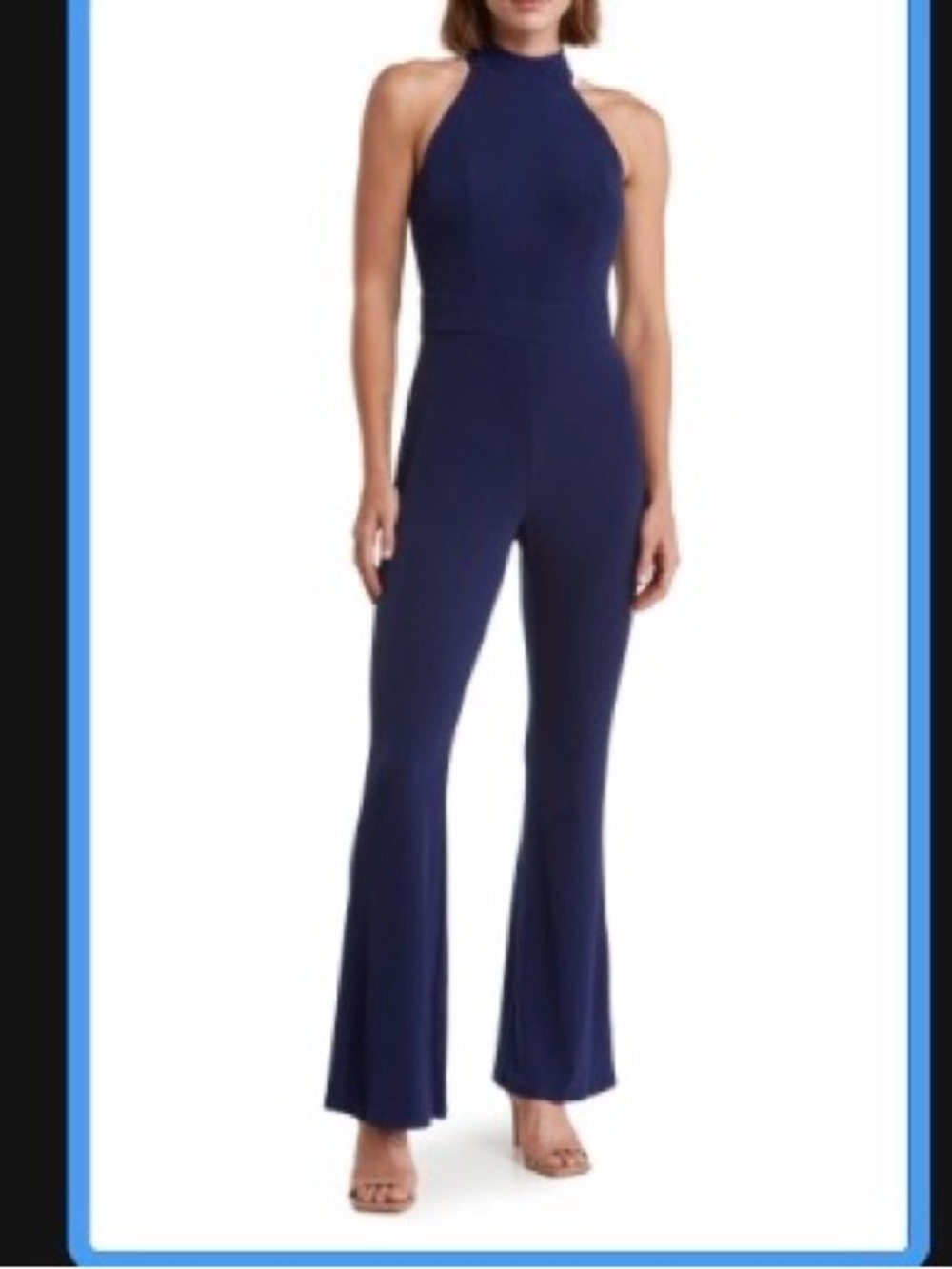 Donna Morgan for Maggy Jersey Halter Jumpsuit